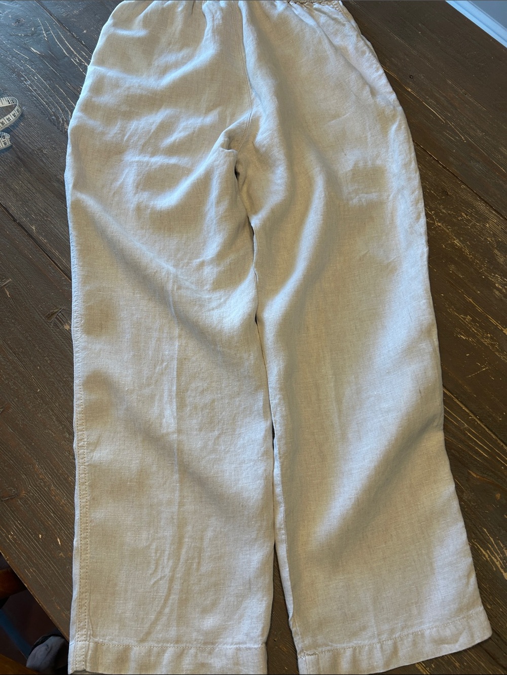 Banana Republic Drawstring 100% Linen Pants - Picture 7 of 11